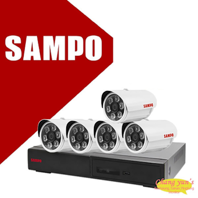 昌運 CHANG YUN 昌運監視器 SAMPO 聲寶 8路5鏡優惠組合 DR-TWEX3-8 VK-TW2C66H 2百萬畫素紅外線攝影機