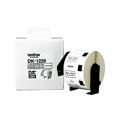 三入組】brother 原廠定型標籤帶DK-1226 (29x52mm白底黑字) | 墨水/碳