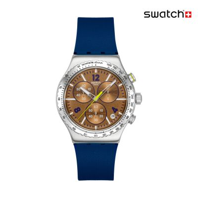Swatch SIDEREAL GLOW 金屬手錶/男錶/女錶/瑞士製造 YVS534 (43mm)