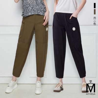 MYVEGA麥雪爾 MA涼感多片剪裁八分錐形褲-共二色