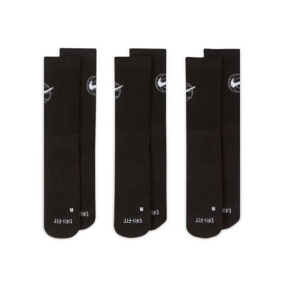 Nike U Nk Ed Crew Bball 3Pr 長襪 黑色 三入 中筒襪 籃球襪 DA2123-010 | 襪子 | Yahoo購物中心