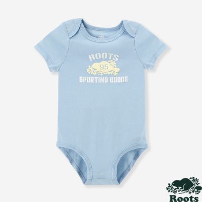 Roots 嬰兒 SUNNY 短袖包屁衣（淡天藍）