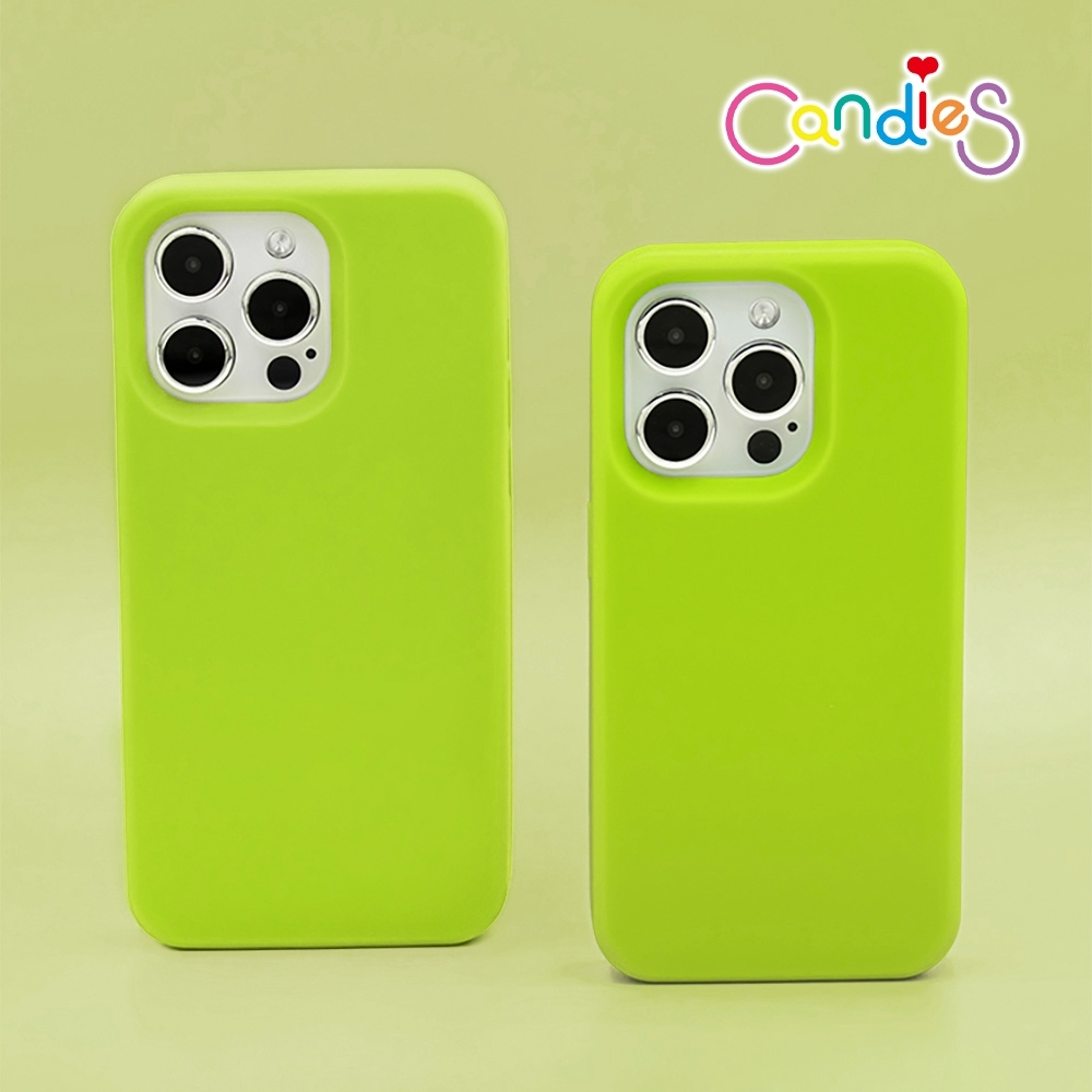【Candies】iPhone 15 Pro Max - Simple系列素面手機殼(綠)
