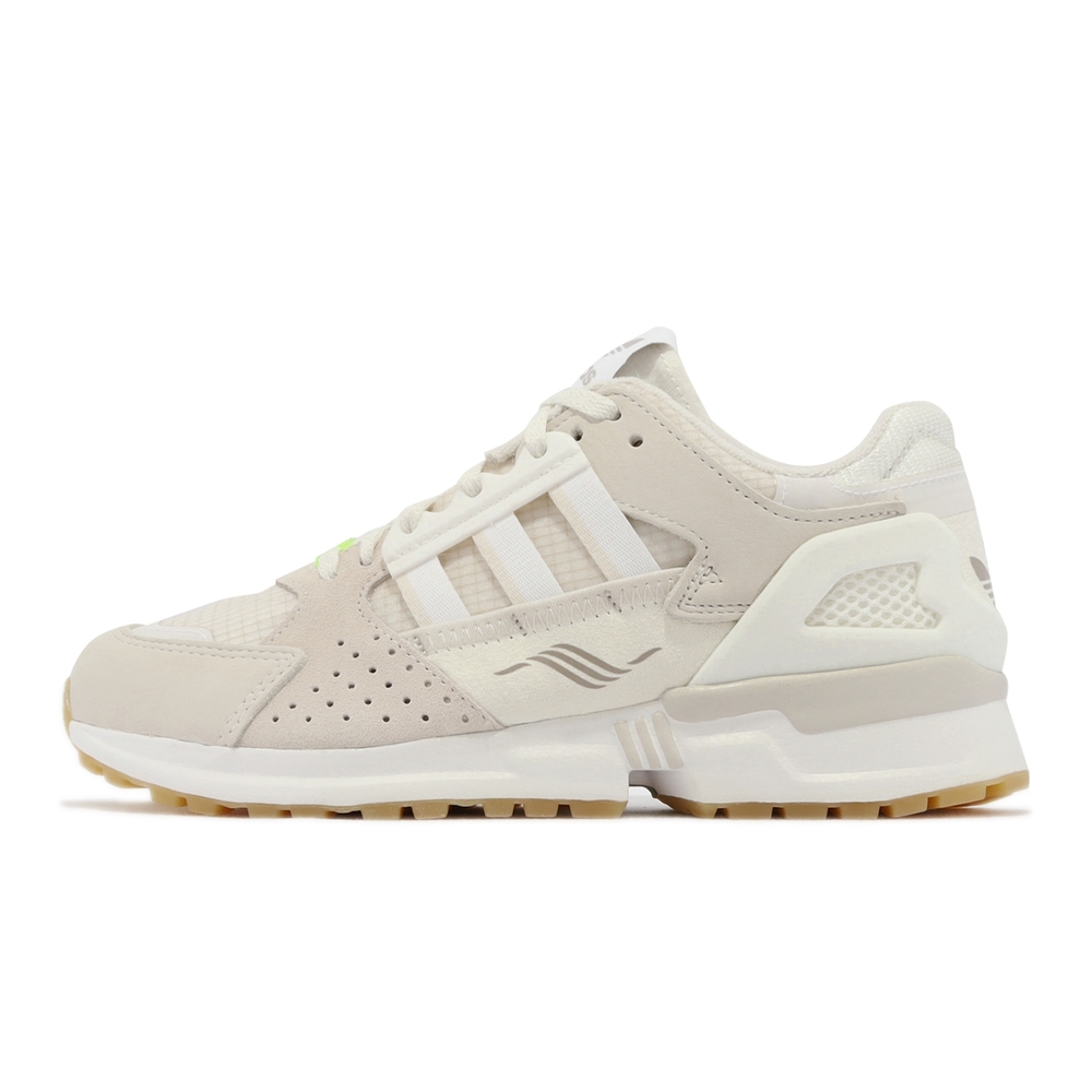 adidas 休閒鞋ZX 10000 C 男鞋女鞋奶茶色米白復古反光三葉草愛迪達