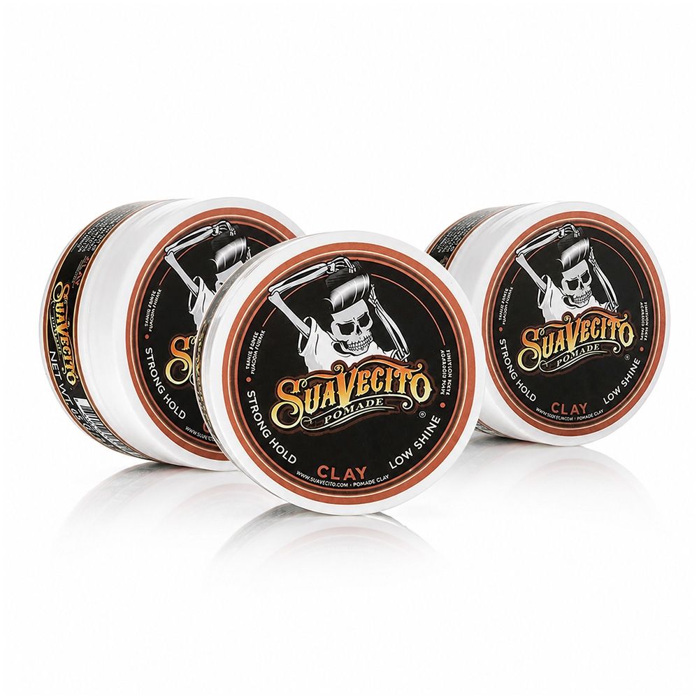 美國 SuaVecito 強力無光髮泥 65g 超值三入組 Firme Clay Pomade 總代理公司貨