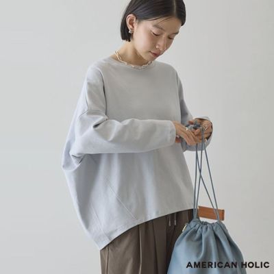〈AMERICAN HOLIC〉防紫外線繭型針織圓領上衣