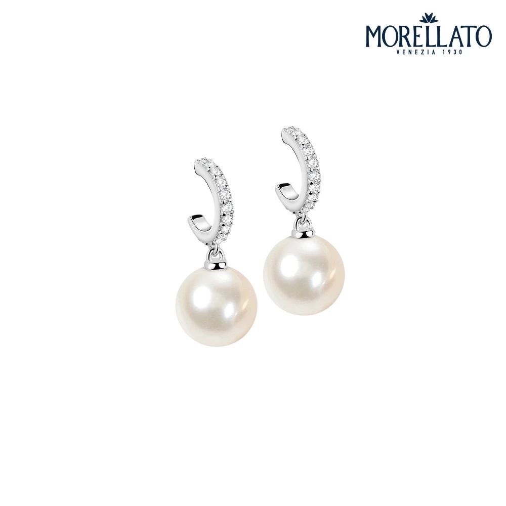 Morellato Perla 925 純銀典雅珍珠吊墜耳環 SANH03