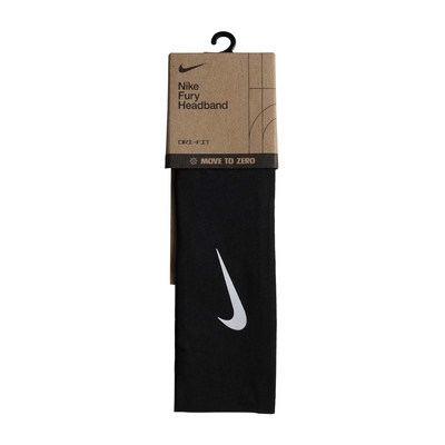 NIKE FURY CLASSIC 頭帶-DRI-FIT 髮帶 有氧 瑜珈 N1011706027OS 黑白