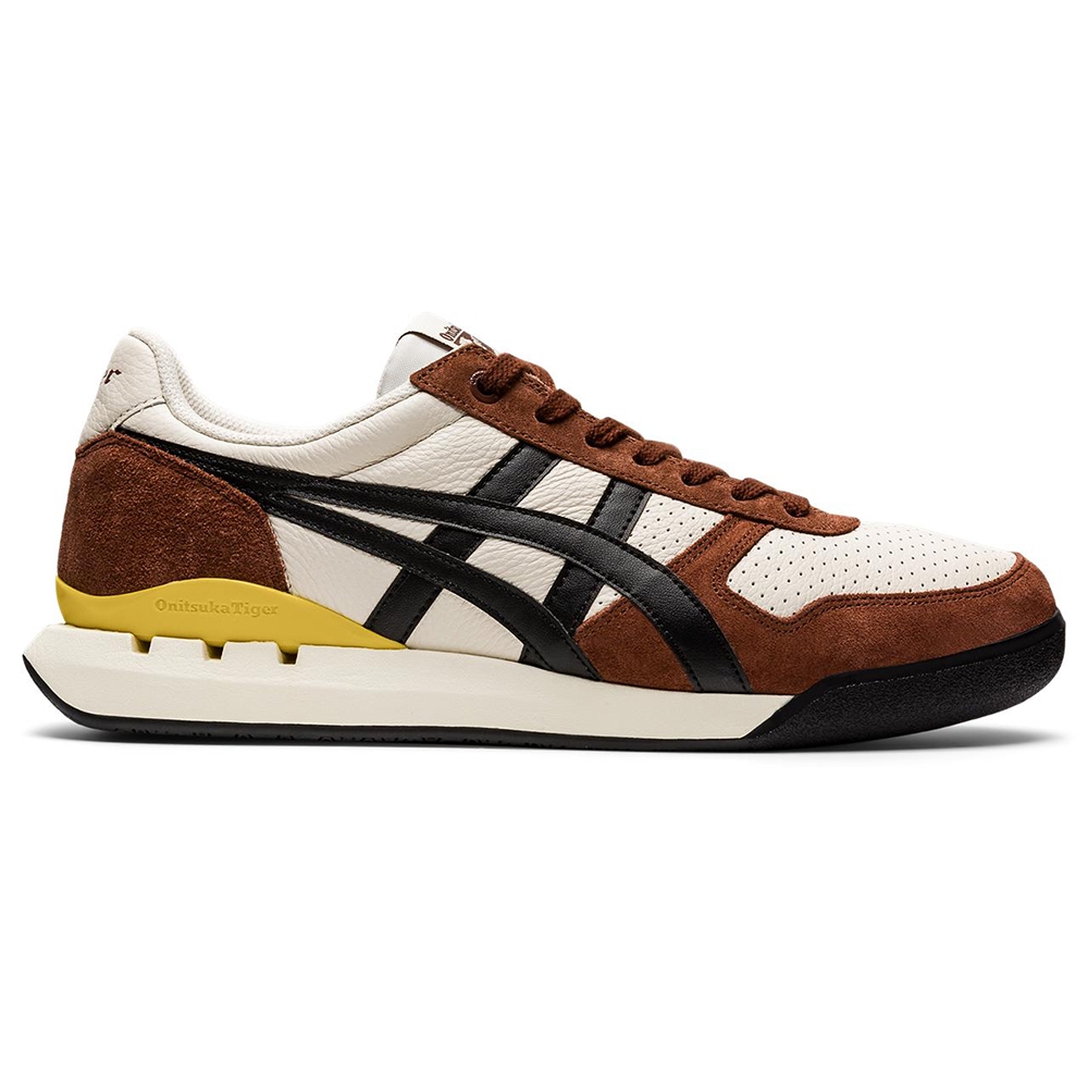 Onitsuka Tiger鬼塚虎-ULTIMATE 81 EX 休閒鞋白底棕色1183B510-201