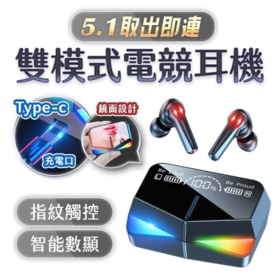 【SOYES】真無線5.1高畫質電競雙耳耳機M28(雙音效模式)