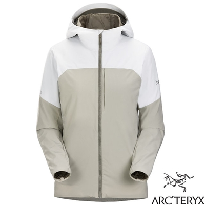 ARCTERYX 始祖鳥 女 Proton Hybrid 防風保暖透氣化纖連帽外套 空氣灰/生態綠