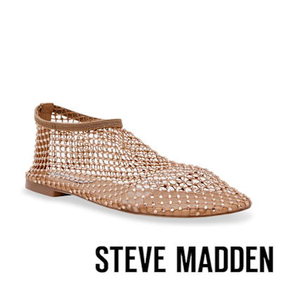 STEVE MADDEN-MINO-R 鑽面網格套穿平底鞋-粉色