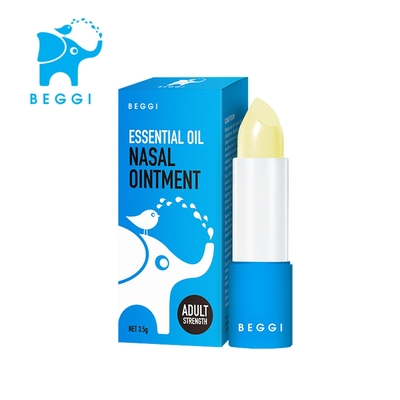 紐西蘭 BEGGI 精油護鼻膏 成人款 3.5g (台灣代理公司貨 鼻塞 鼻子過敏 居家必備)