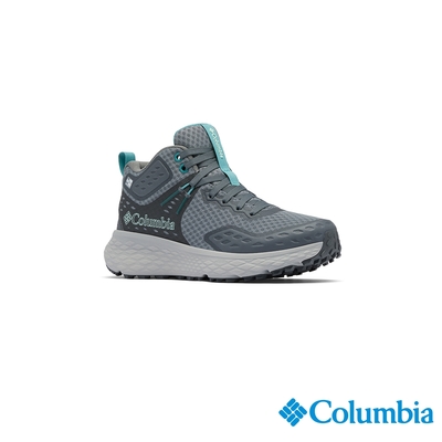 Columbia 哥倫比亞 女款- OutDry防水極彈高筒健走鞋-鈦金灰 UBL73540YB/IF