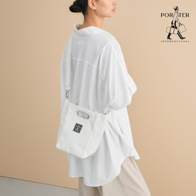 PORTER INTERNATIONAL - 玩味動心PUNCH手提包 - 白