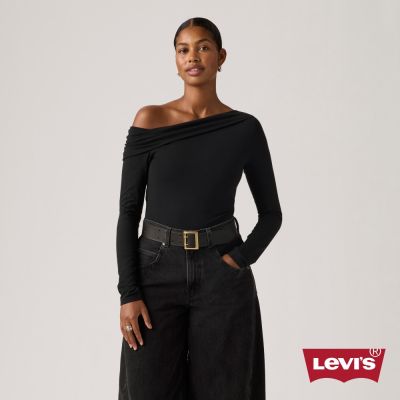 Levi s 露肩長袖Tee / 夜幕灰 女生上衣 熱賣單品