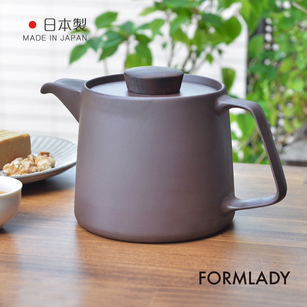 日本FORMLADY 小泉誠日製萬古燒紫砂煎茶/咖啡壺-1.1L | 琴音壺/煮水壺