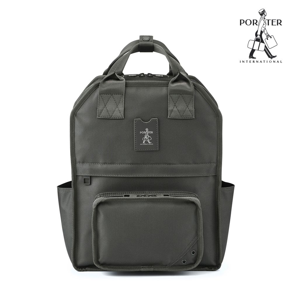 PORTER INTERNATIONAL - 潮酷叛逆PUNK後背包(M)- 灰