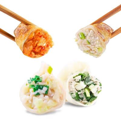 果貿吳媽家 Yahoo獨家!水餃鍋貼雙寶4盒組(水餃2盒+鍋貼2盒)