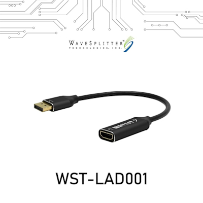 WAVESPLITTER 主動式 DisplayPort 1.4 to HDMI 8K@60Hz HDR 轉接器 (WST-LAD001)