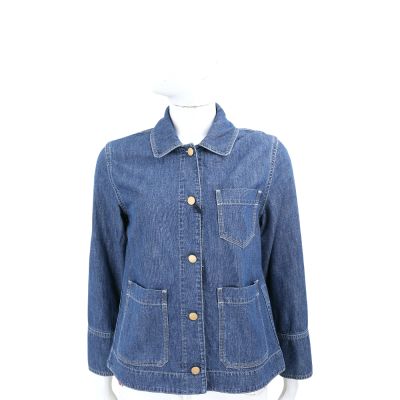 MAX MARA-’S Max Mara GUILIETTA 藍色多口袋牛仔外套 襯衫夾克