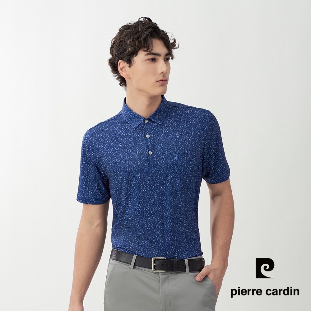 Pierre Cardin皮爾卡登 網路獨家 男款 輕薄涼爽印花短袖POLO衫(多款任選) (F款(印花))