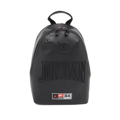 Nike 後背包 Jordan Monogram Mini 黑 皮革 JD2613006AD-002
