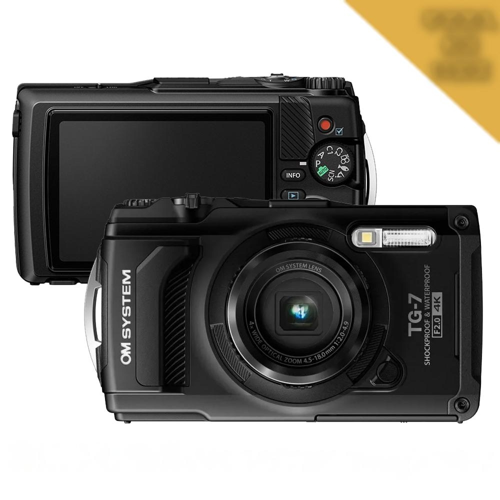 OLYMPUS OM SYSTEM Tough TG-7 防水數位相機*黑-平行輸入| 隨身機/類