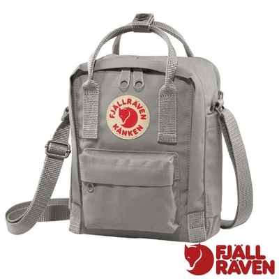 【Fjallraven 北極狐】Kånken Sling 多功能輕量防潑水隨身袋2.5L.單肩側背包.斜背包 23797-021 霧灰