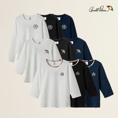 Arnold Palmer -女裝-刺繡LOGO七分袖/長袖圓領T-多款多色選
