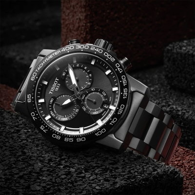 TISSOT 天梭 官方授權 Supersport 計時手錶 開學購物季 送禮首選-45.5mm T1256173305100