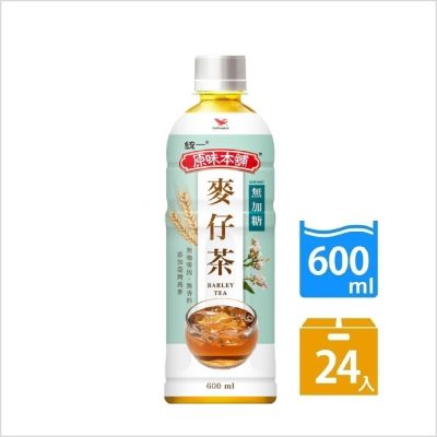 統一 原味本舖 無加糖麥仔茶PET600mlx24入/箱