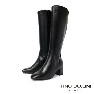 【TINO BELLINI 貝里尼】義大利進口牛皮經典馬靴FWWV003-1(黑)