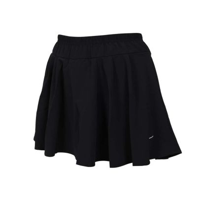 MIZUNO 女羽球短褲裙-慢跑 訓練 美津濃 羽球 72TBC71209 黑白