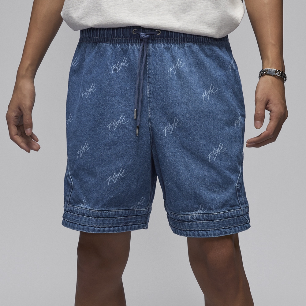 Nike M J AIR JDN DENIM AOP SHORT 男藍牛仔丹寧喬丹短褲FN4652-436