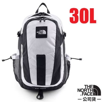 【The North Face】HOT SHOT 抗撕裂抗震多功能後背包30L(15吋筆電).電腦背包/ 3KYJ-LA9 雪峰白