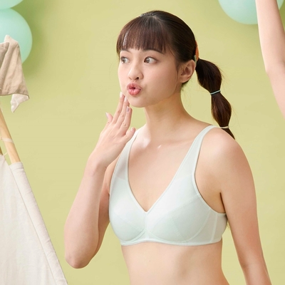 嬪婷-學生系列-Q萌牛奶 A-C罩杯第三階段適體內衣(青梅綠) BB1647C6