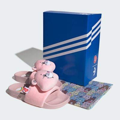 【adidas 愛迪達】 CARE BEARS X ADILETTE 拖鞋 女鞋 - Originals KH9957
