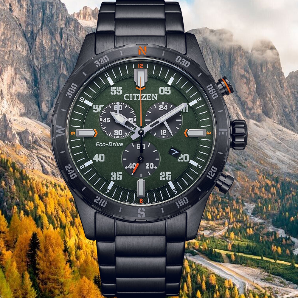 CITIZEN 星辰Chronograph 潮玩計時光動能腕錶-43.5mm AT2527-80X | 光