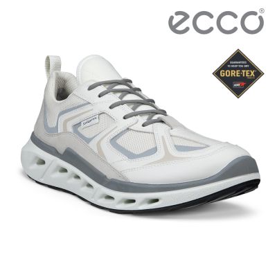 ECCO BIOM 720 M 健步休閒織物防水運動鞋 男鞋 白色/水泥灰/砂礫灰/銀色