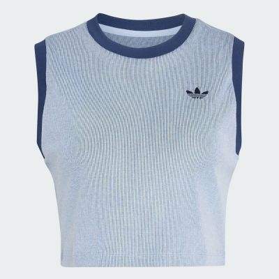 Adidas 愛迪達 Tank KS6789 女 背心 運動背心 藍 亞版 短版