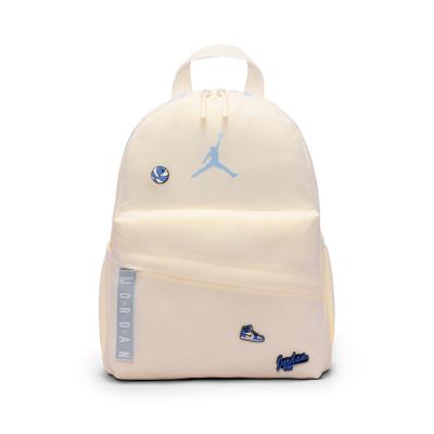 Nike 後背小包 Air Jordan Mini 兒童書包 珍珠白 水瓶側袋 JD2633034PS-004