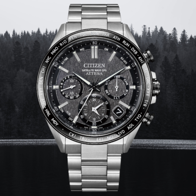 CITIZEN星辰 Gents系列 CC4058-67X GPS衛星對時鈦金屬光動能潮流腕錶 黑麵 44.6mm