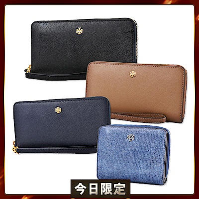 TORY BURCH 防刮長夾/單寧短夾-多款任選