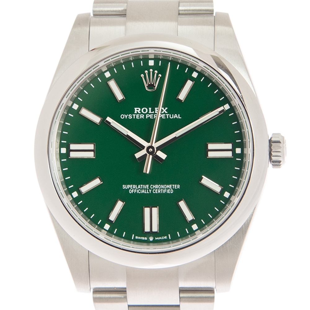 ROLEX 勞力士 124300 Oyster Perpetual蠔式經典綠面x 41mm