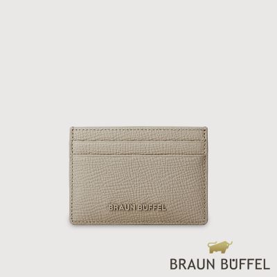【BRAUN BUFFEL 德國小金牛】台灣總代理 妮娜-A 4卡卡夾-沙丘色/BF883-151-MDT