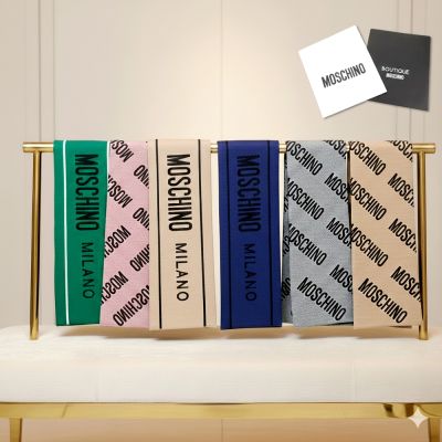 MOSCHINO 字母圍巾 年前到貨 下單送原廠紙袋
