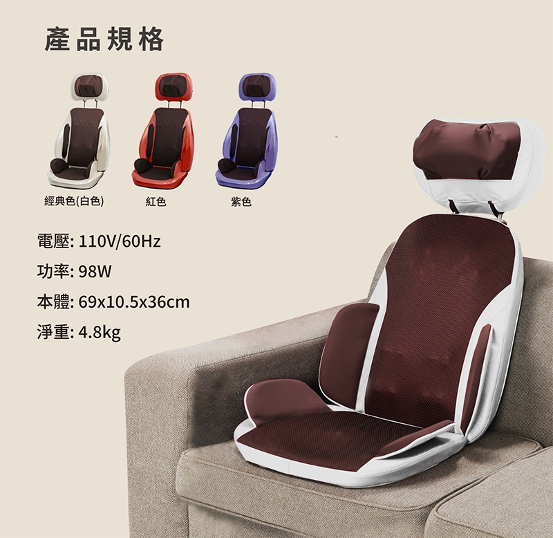 MRF健身大師 行動按摩椅 - 詳情4