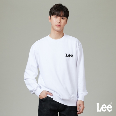 Lee 男女款 小LOGO長袖圓領厚TEE 四色｜Modern