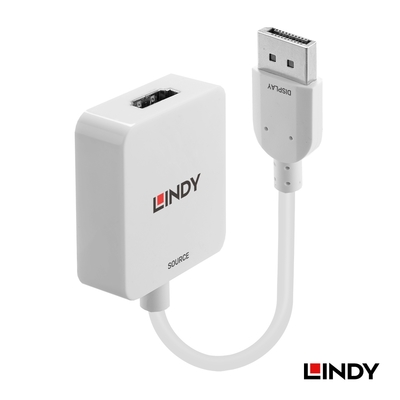 LINDY 林帝 HDMI 2.0 to DisplayPort 1.2版 4K@60Hz 轉接器 (38303)